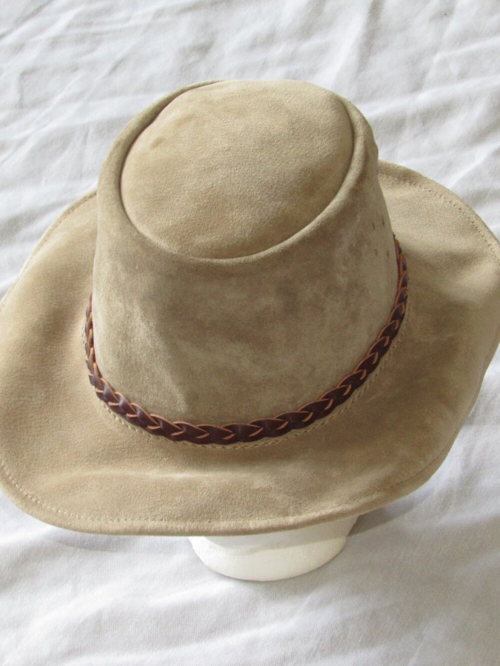 Walkabout Real Leather Hat Made In Australia Men's S/M Cowboy Hat Leather Band